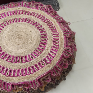 শতরঞ্জি গোল পাপোষ হাতে সেলাই (Gol Papos Hand Made)